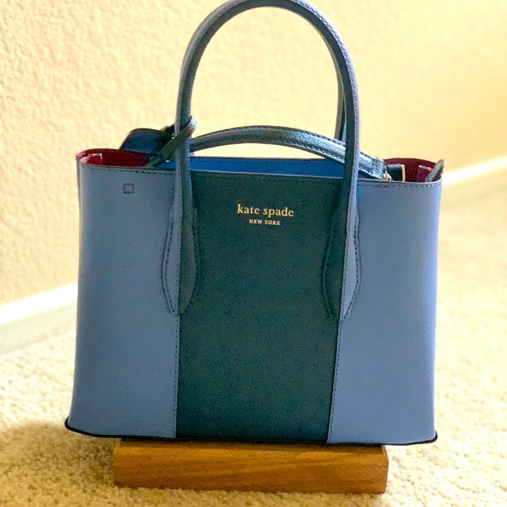 KATE SPADE Eva split handle small top zip satchel